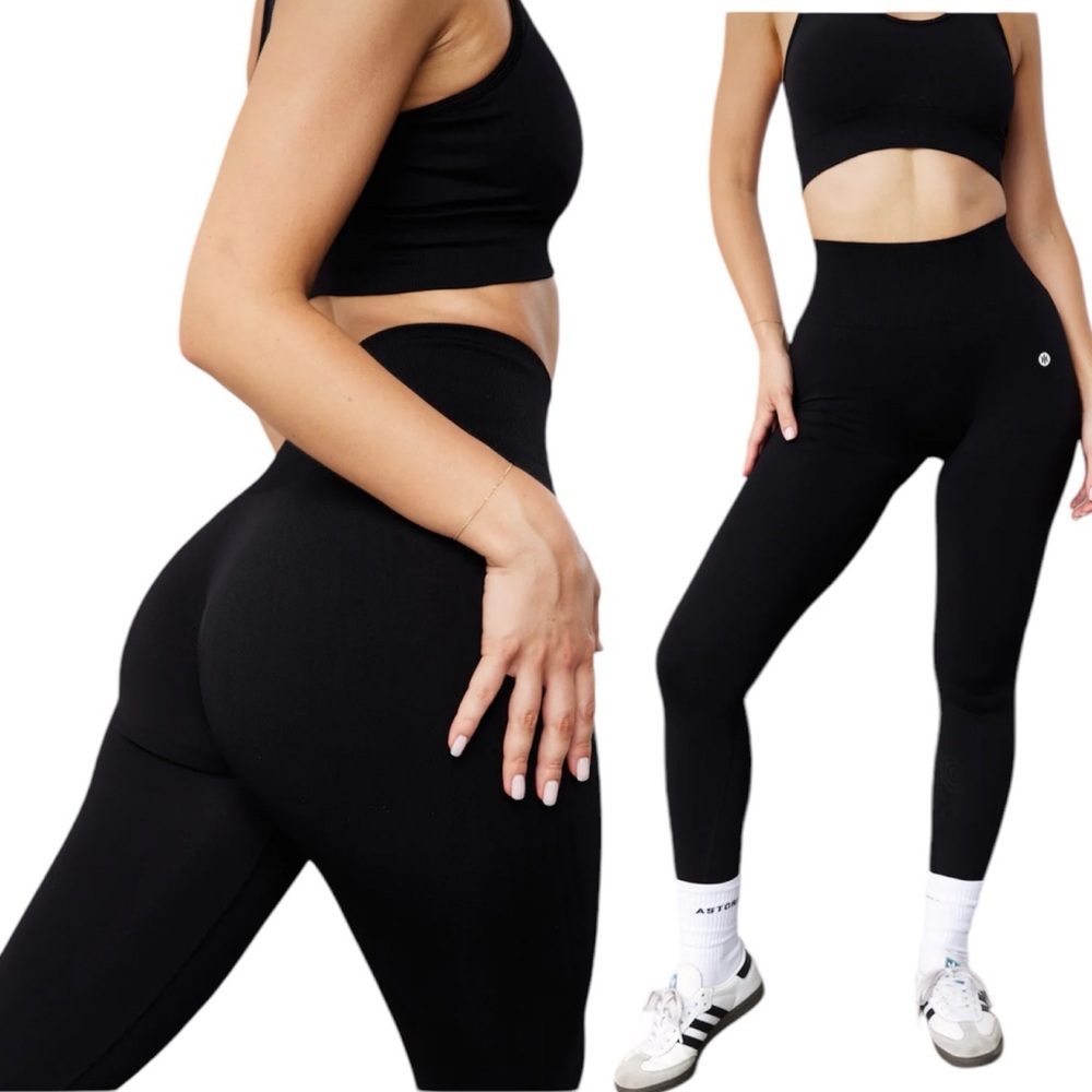 Astoria Contour Seamless Legging Black Stretch Workout Activewear
